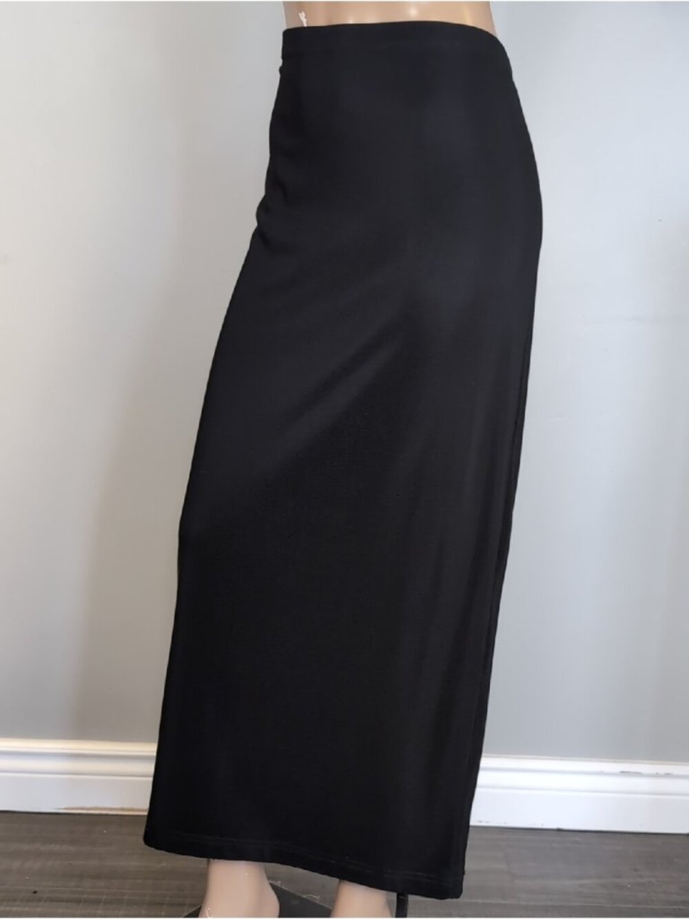 Miss California Black Maxi Skirt Vintage Womens Plus Size 1XL Tube Made in USA - Picture 4 of 10